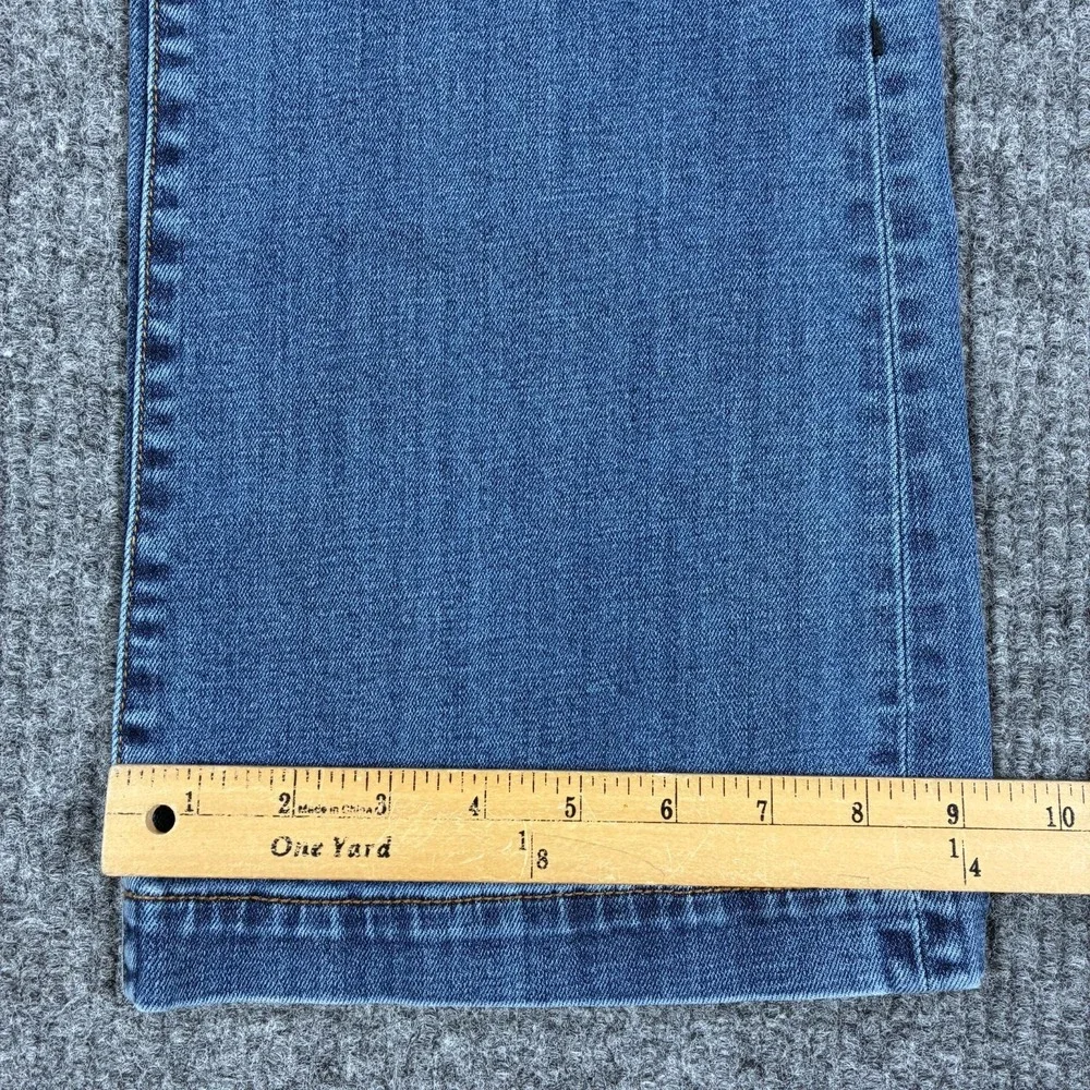 Talbots Simply Flattering 5 Pocket Jeans Womens 6 Bootcut Stretch Blue Denim - Picture 8 of 10